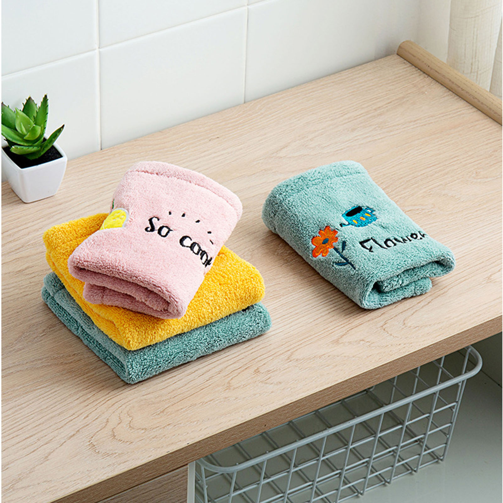 SPRING PARK Bathroom Hand Towels , Cotton Face Towels , Soft Absorbent Hand Towel for Home - image 4 of 7