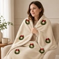 thumbnail image 5 of Flannel Decorative Throw Blanket for Indoor Home Use, Soft Textured Layer for Sofa Bed Chair, Machine Washable Everyday Blanket for Bedroom Living Room Lounging, 5 of 6