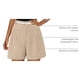 thumbnail image 4 of Shorts PRETTYGARDEN Verano 2025 Cintura Alta Pierna Ancha Albaricoque Talla L, 4 of 6