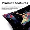 thumbnail image 2 of Unicorn Throw Pillows Set of 2 with Unique Patterns Covers - Available in 16x16, 18x18, and 20x20 Inches for Various Occasions - Includes Throw Pillow Inserts, 2 of 6