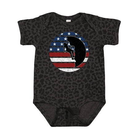 

Inktastic Rock Climbing USA Flag Gift Baby Boy or Baby Girl Bodysuit