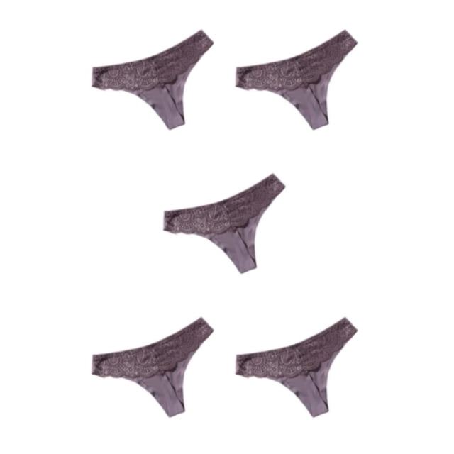 Sonducket Bragas de tiro bajo Tanga Ropa interior de mujer Tanga Mano de obra fina Elasticidad Ropa de dormir transpirable Café M Type2 NO2