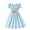 Light Blue, variant on KYAIGUO Kids Girls Summer Halter Dress off Shoulder Sundress Swing Party Dresses Ruffle A-Line Midi Skirt with Belt for 8-12T