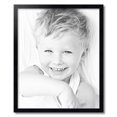 thumbnail image 2 of ArtToFrames 23" x 28" Satin Black Picture Frame, 23x28 inch Black Wood Poster Frame (WOM-1451), 2 of 8