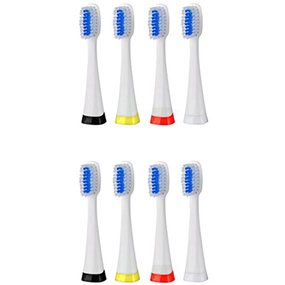 Pursonic 8 pack replacement Brush Heads for S750 (white)