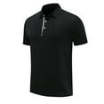 thumbnail image 2 of Zoeecloth Men's T Shirts Lapel Tops Short Sleeve Shirts Quick Dry Tee Tops Casual lapel Active Sports Outdoor Male Baseball T Shirts S-4XL, 2 of 9