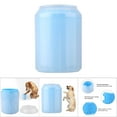thumbnail image 4 of Riousery Dog Paw Cleaner Cup Portable Pet Washing Tool with Soft Silicone Bristles, Medium Foot Brush for Grooming (4.4 x 3.2 inches / 11.2 x 8.2 cm), Blue, 4 of 5