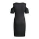 thumbnail image 4 of Moda mujer verano casual manga corta hombro frío hueco v-cuello impreso hueco vestido Fridja qw6144, 4 of 5