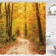 thumbnail image 1 of AMERTEER Rideau de Douche Automne Nature Forêt Soleil Romantique Route Automnale dans Parc Feuilles Feuillage 60X70 Pouces Rideaux de Douche Automne pour Décoration de Salle de Bain, 1 of 7