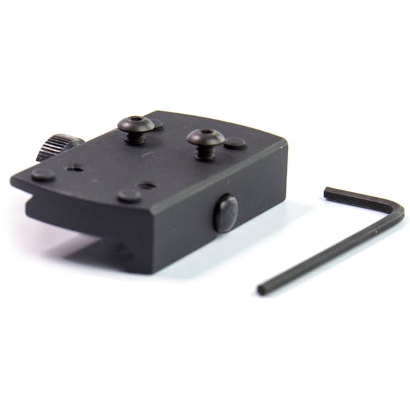 Shield Sights Picatinny/Weaver Red Dot Sight Mount adapter w/Thumb Nut, Black, RMSc