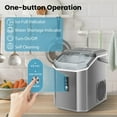 thumbnail image 2 of Auseo Pro Nugget Ice Maker, Portable Countertop Machine for Chewable Crushed Ice | 34Lbs/24H, Self-Cleaning, Quiet & Compact (Sleek Grey), 2 of 9