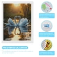 thumbnail image 3 of Diamond Art Kits for Adults, Swan Lake Sunset Romance 5D Diamond Painting Kits for Adults Beginners, DIY Full Drill Diamond Painting, Gem Art and Crafts 12x16, 3 of 7