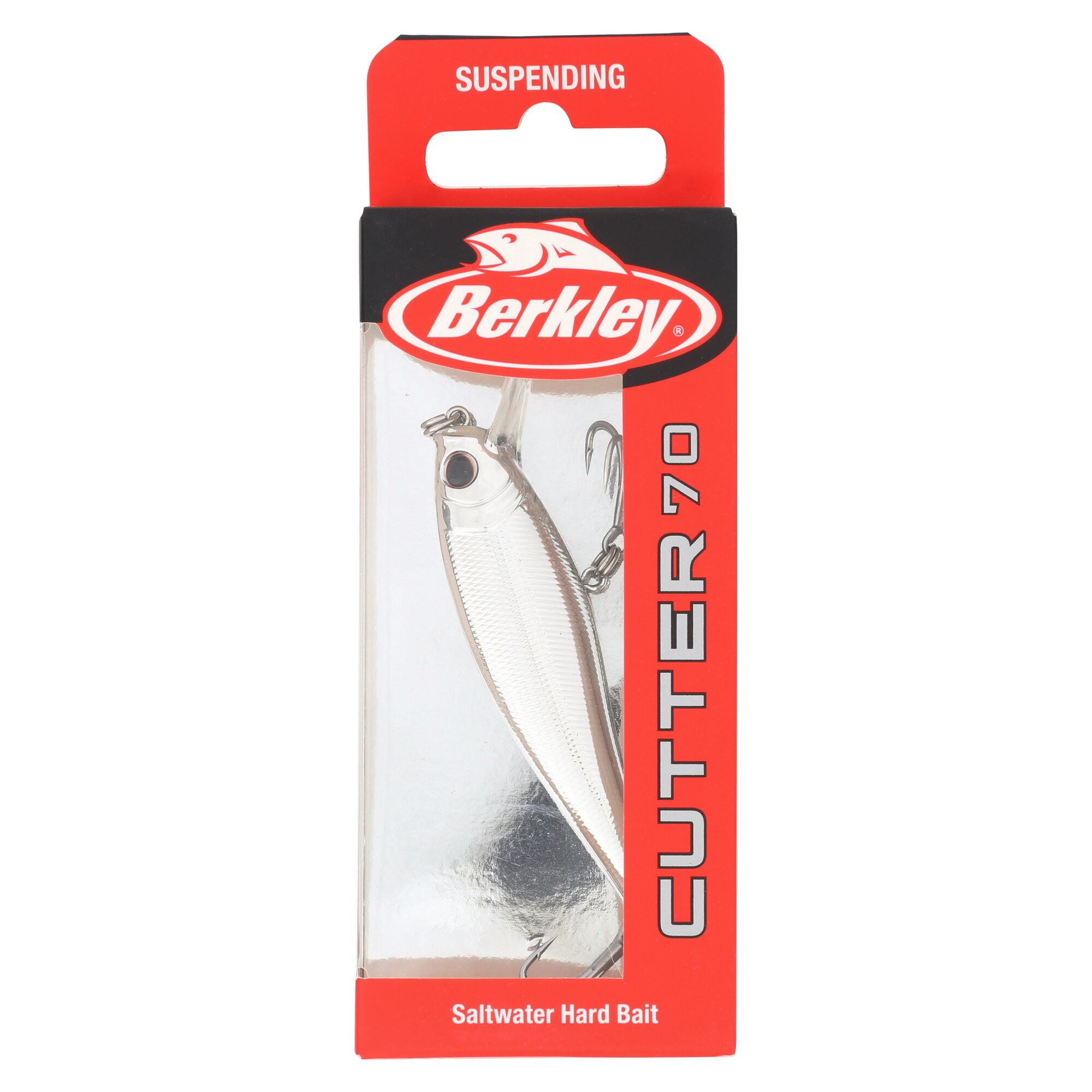 Berkley Cutter Saltwater, 2.75 in, Jerkbaits, Chrome (1 Count)