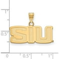 thumbnail image 2 of Ss/Gold Plated Sterling Silver With Gp Logoart Southern Illinois University Small Pendant (19 X 34) Made In United States gp002siu, 2 of 5