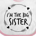 thumbnail image 4 of Inktastic I'm the Sister Girls Baby Bib, 4 of 4