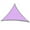 Purple, variant on 118' x 118' x 118' Beige Right Triangle Sun Shade Sail Canopy Fabric Cloth Screen, Water Air Permeable & UV Block, Heavy Duty, Carport Patio Outdoor