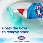 Clorox Toilet Bowl Cleaner with Bleach, Rain Clean - 24 Ounces, 3 Pack