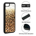 thumbnail image 2 of FINCIBO Soft Rubber Cover Case for Apple iPhone 7/8 4.7" (NOT FIT Apple iPhone 7 PLUS 2016 5.5" or Apple iPhone 8 PLUS 2017 5.5"), Yellow Glitter With Black Yellow Leopard, 2 of 5