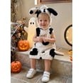 thumbnail image 4 of Cjfdfy Baby Spotted Dog Halloween Costume Winter Warm Sleeveless Tops Plush Animal Costume With Hood Newborn Baby Cute Spotted Puppy Dog Animal Halloween Cosplay Costumes For Kids, 4 of 9