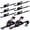 Black, variant on TLGREEN Retractable Ratchet Straps, 4Pack,1” x 10’ 1650lb Break Strength Heavy Duty Auto Self Retracting Tie Down Straps for Truck, Cargo, Motorcycle, ATV, UTV,Boat