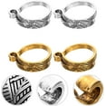 thumbnail image 5 of 4pcs Braided Ring Braided Knitting Rings Yarn Guide Metal Knitting Ring Adjustable Knitting Ring Yarn Holder Vintage Decor Professional Knitting Ring Alloy Accessories Crochet, 5 of 5