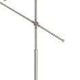 thumbnail image 3 of Benjara BM224902 Lampadaire Tubulaire en Métal avec 2 Bras Réglables&44; Argent, 3 of 5