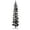 Black, variant on vidaXL Christmas Tree Decoration Slim Artificial Half Xmas Tree with Stand