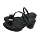thumbnail image 3 of Sandalias con Anillo para el Dedo, Zapatillas de tacón Alto con Suela de Goma Antideslizante y Estilo Vintage para el Trabajo, Viajes en casa, Citas, Verano, Negro 38, 3 of 8
