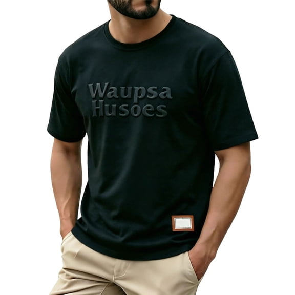 sususu Shirts for Men Graphic Tees , Men's Undershirts , Fashionable Stamp Print Crew Neck Short Sleeve Tee For Men Casual Comfort Fit Basic Top Daily Wear Summer T-Shirt