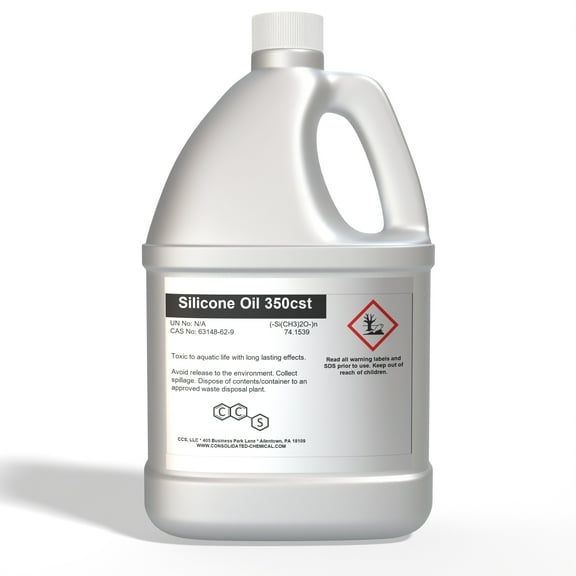 Silicone Oil 350 cSt | High-Performance Dimethylpolysiloxane Fluid - 1 Gallon (128 Fl Oz)