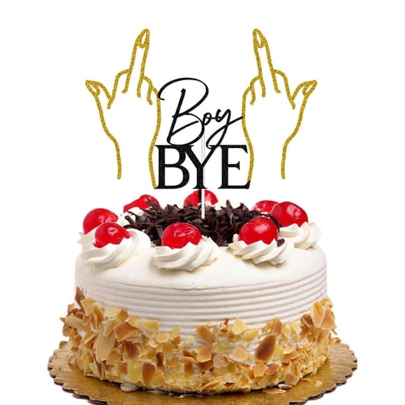 Cake Topper QXQXBA Boy Bye Divorce/Breakup/Finalmente listo