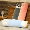 thumbnail image 5 of 70/100cm Cartoon Long Pillow Anime Rabbit&Dinosaur&Pig&Teddy Bear&Husky&Duck Plush Toy Stuffed Soft Doll Cushion Kids Girls Gift, 5 of 5
