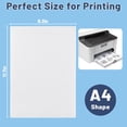 thumbnail image 2 of Sticky Water Soluble Embroidery Stabilizer 8PCS 8.3" x 11.7" Printable Wash Away Paper Stabilizer Allowed for Print or Draw Patterns Embroidery Transfer Paper for Hand & Machine Embroidery, 2 of 6