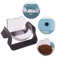 thumbnail image 3 of Bebedero para mascotas, pie alto, boca oblicua, protección de 15 °, columna cervical, catbowl transparente ajustable, 3 of 5