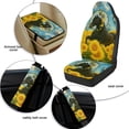 thumbnail image 6 of Xixirimido Car Seat Covers Front Seats Leather Universal Fit for Cars, Vans, Trucks, SUV, Set of 5 Car Seat Protector with Seatbelt Covers & Center Console Cover, Horse Sunflower Dream Catcher, 6 of 8