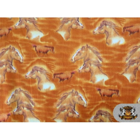 Mountain Horse Diamond Fleece - Fleece Printed Horse *Brown Horse* N-145