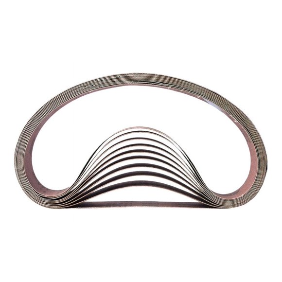 Hardin HPG60-10 Courroie de Ponçage en Oxyde d'Aluminium 1-1/2 Pouces x 30 Pouces, 60 Grains, Lot de 10