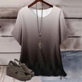 thumbnail image 2 of Plebaso Hauts d'Été pour Femmes Manches Courtes Col Rond T-Shirts Confortables Blouses Amples pour Femmes, 2 of 5