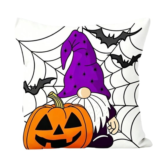 Lzobxe Halloween Pillow Covers, Wrinkle and Fade Resistant Throw Pillow Cases, Soft Fall Decorative Cushion Covers for Bedroom, Living Room, Sofa