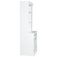 thumbnail image 3 of 83.4"Tall Bookshelf with LED Lighting, Modern Bookcase with 2 Doors and 1 Drawer,Storage Bookcase with Open Shelves for Living Room,Home Office,White, 3 of 20