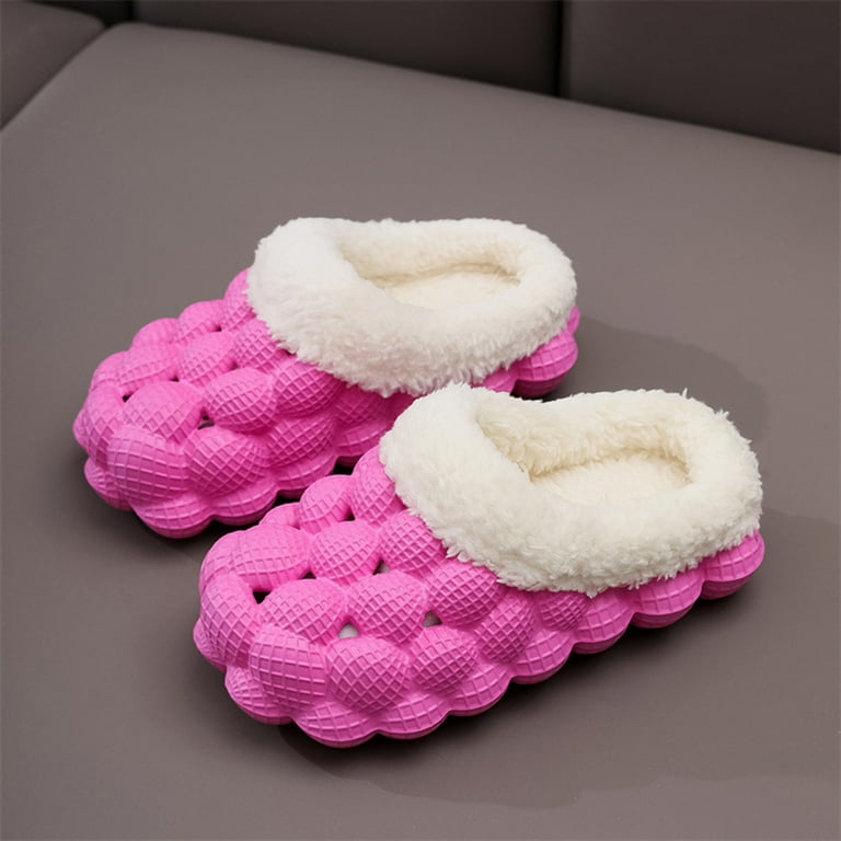 Gibobby Girls Slippers for Toddler Kid Comfortable Wave-like Cozy