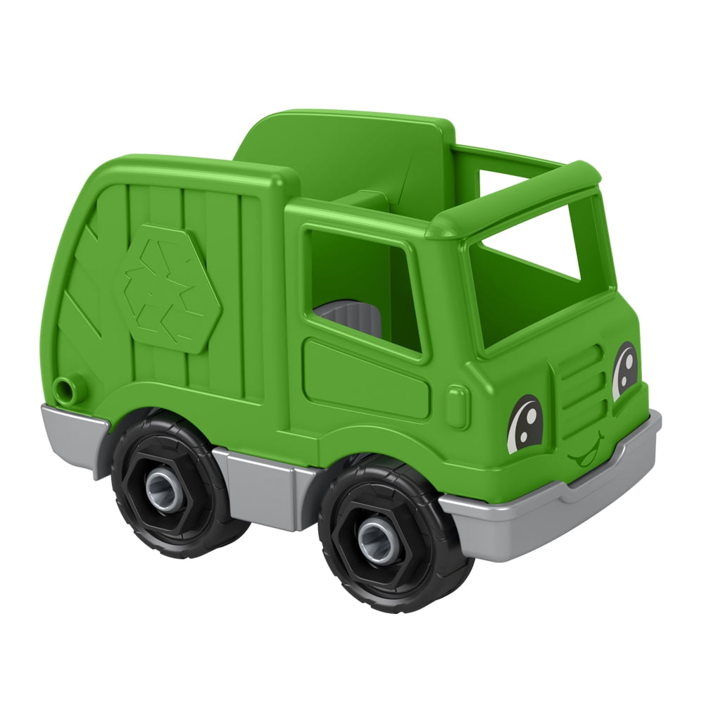 Little People Mini Boneco + Caminhão de Reciclagem - Fisher Price Mattel GMJ17 | Brasil Little People Mini Boneco + Caminhão de Reciclagem - Fisher Price Mattel GMJ17 | Brasil