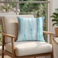thumbnail image 4 of Pillow Covers 20x20 Set of 2, Turquoise Gray Ombre Square Throw Pillow Covers for Couch/Sofa/Living Room, Modern Abstract Art Oil Painting Decorative Soft Pillowcases for Couch Throw Pillows, 4 of 9