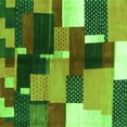 thumbnail image 1 of Ahgly Company Indoor Square Abstract Green Contemporary Area Rugs, 8' Square, 1 of 1