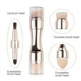 thumbnail image 5 of Travel Makeup Brushes, 4 in1 Portable Makeup Brushes - Lip Brush, Smudge Brush, Contour & Blush Brush, 5 of 7