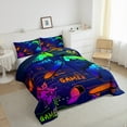 thumbnail image 3 of jejeloiu 3D Console Lovers Full Size Comforter Sets,Modern Video Game Bedding Comforter Set,Colorful Ombre Effect Bedding Sets For Boy,Super Cozy Room Decor Reversible,3-Piece, 3 of 8