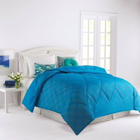 Mainstays Ms Rev Blue Crosshatch Comf Set F/q