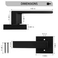 thumbnail image 4 of knobelite(3 Pack)Door Lever Dummy Lever Door Handle for Closets French Doors,Square Dummy Door Lever,Non-Turning Single Side Pull with Black Finish,Easy Installation Pull Only Lever Set, 4 of 7
