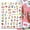 Style B, variant on 1pcs cute hello kitty kulomi 3d cartoon nail art sticker nail slider new sanrio anime stickers for nail nail art decoration