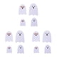thumbnail image 5 of Adorno de fantasmas Toystoory 4 unids/set decoración manualidades Halloween blanco, 5 of 6